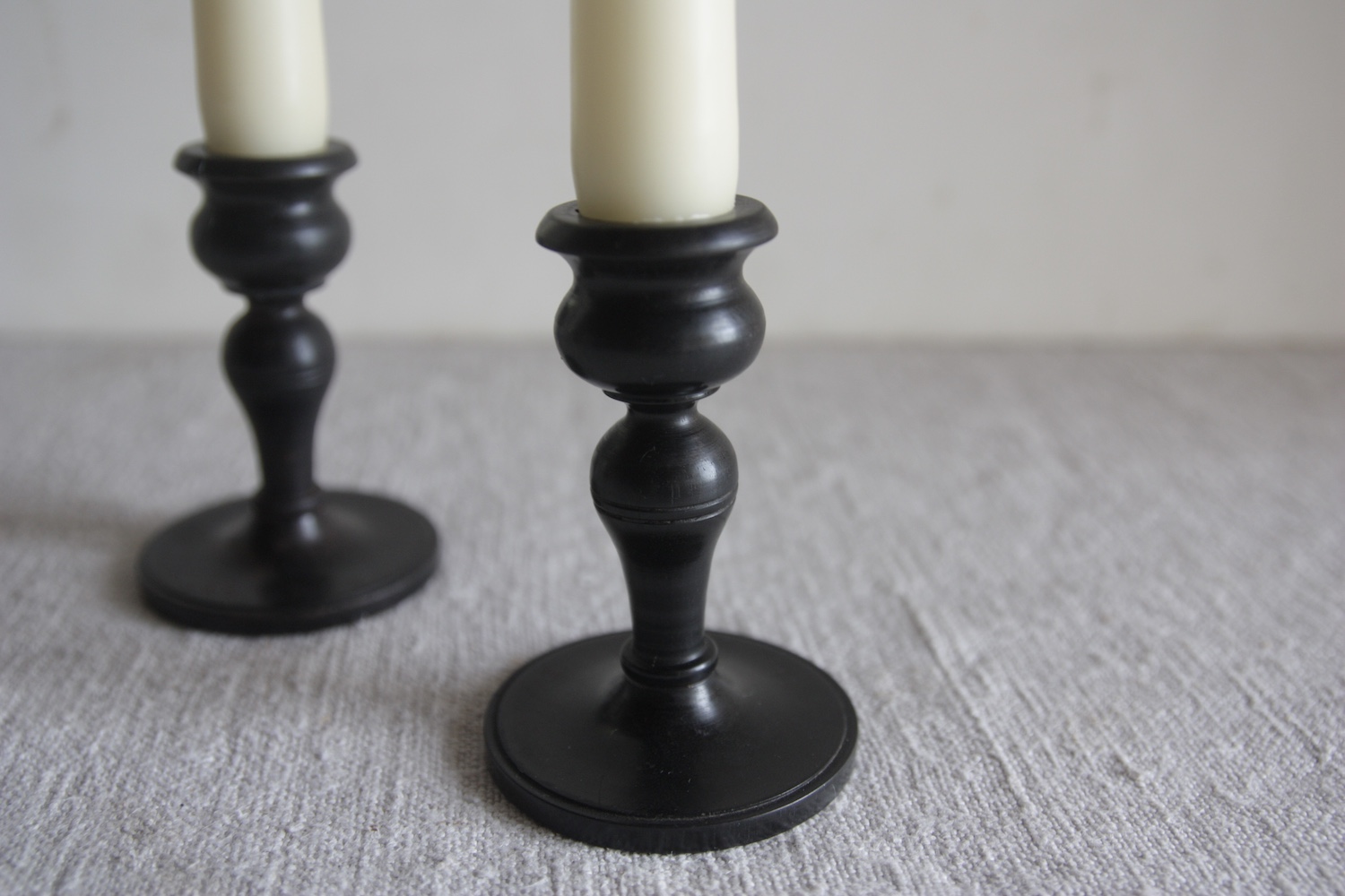 ebony candle holder