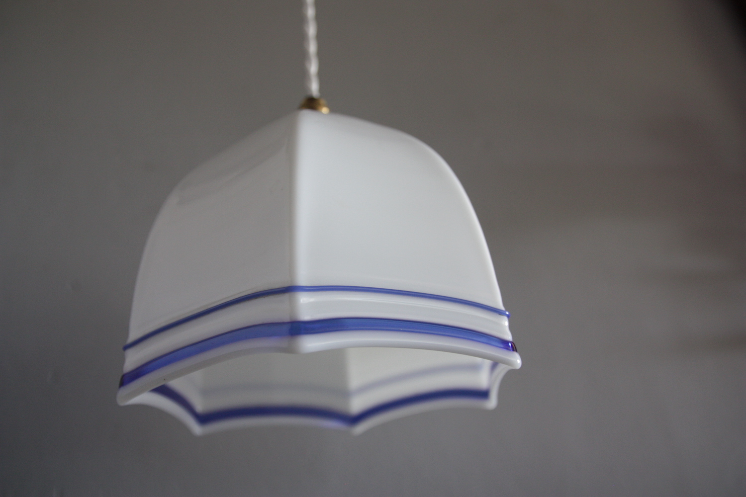 antique glass pendant light